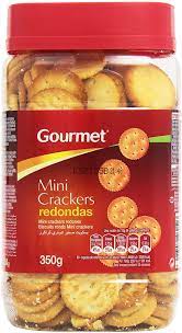 Gourmet Round Mini Crackers 350g